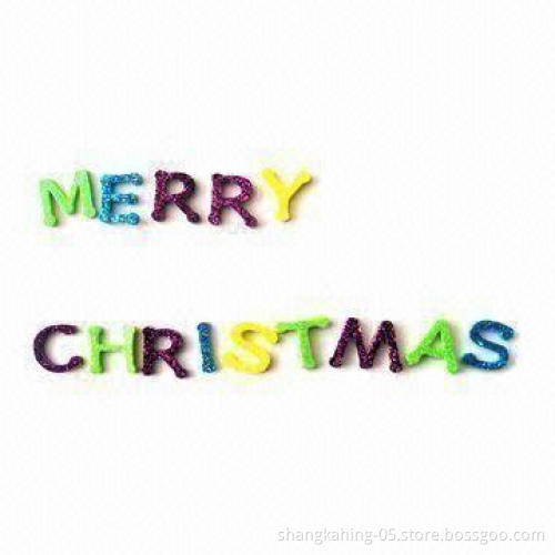 Glitter Sticker, Measures 2 x 2cm, Made of EVA